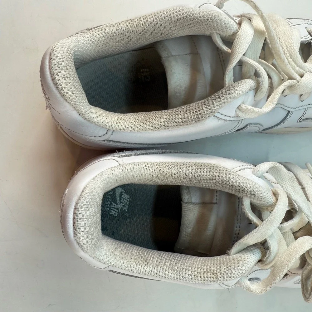 Nike Air Force 1 Low White Sneakers Youth Size 7Y Athletic Shoes